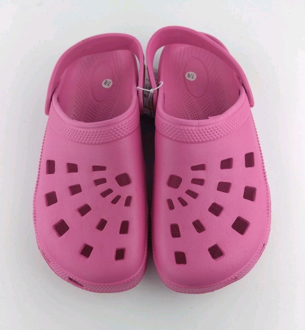 Kids Clogs sandal Toddler Girls Slip On Shoes Pink Size 7/8